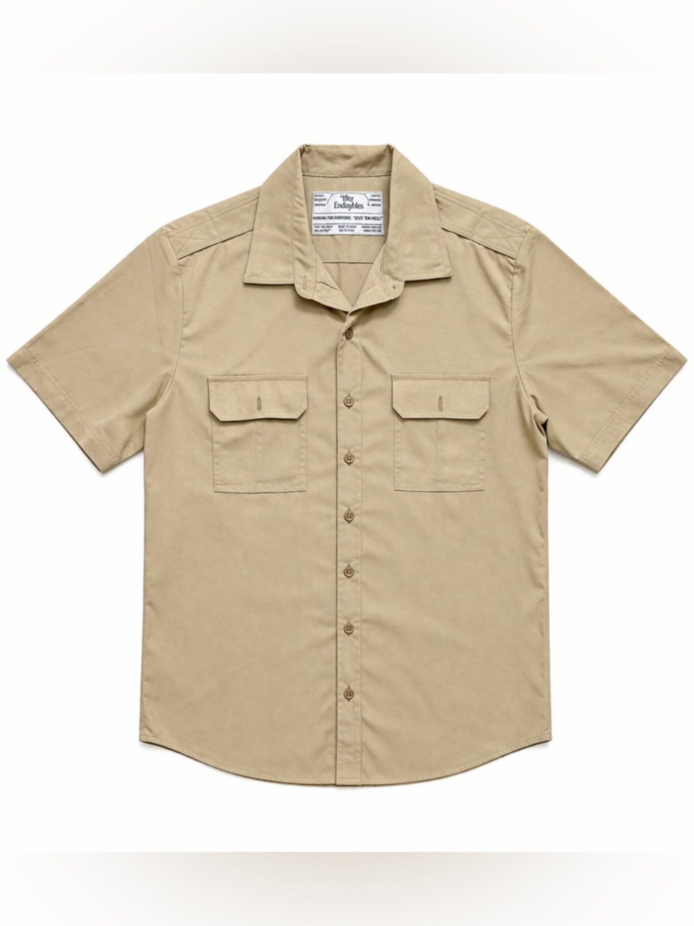Vintage Tilley Endurables Khaki Utility Shirt Made in Canada